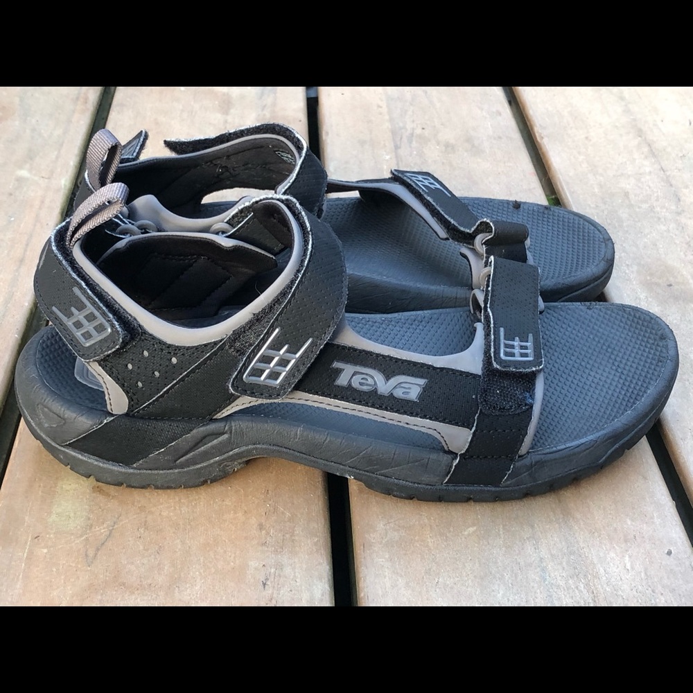 Teva Minam Men’s Black Sport Sandals Size 10 - Picture 2 of 11